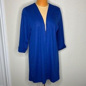 Blue Open Front Cardigan